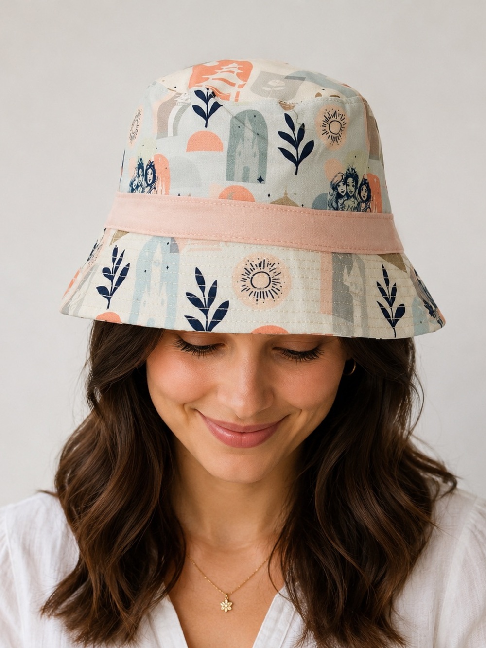 Disney Parks Rapunzel Tiana Snow White Princess Bucket Sun Hat Adult Size NEW